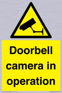 Doorbell camera in operation